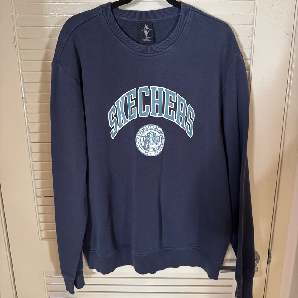 Skechers Men's Dark Blue Crewneck Sweater